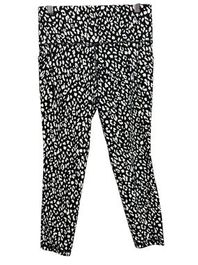 Athleta Black & White Leopard Print Leggings